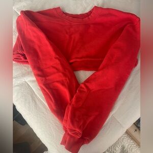 Joah Brown red Cropped Top